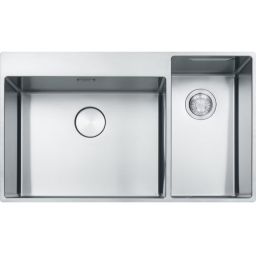 Franke Box zlewozmywak stalowy 86x51 cm stal szczotkowana 127.0557.960