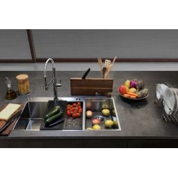 Franke Box Center BWX 220-54-27 zlewozmywak stalowy 86x51 cm stal szczotkowana 127.0557.961