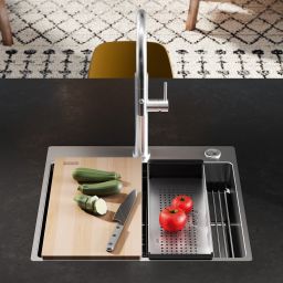 Franke Box Pro BXX PRO 210-50 TL zlewozmywak stalowy 53x51 cm stal szlachetna 127.0749.856