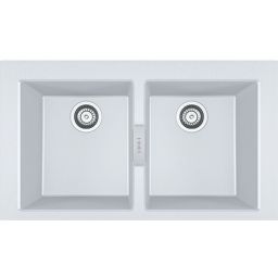 Franke Sirius 2.0 S2D 620 zlewozmywak 86x50 cm z Tectonite biały polarny 143.0618.690