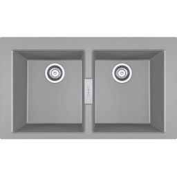 Franke Sirius 2.0 zlewozmywak Tectonite 86x50 cm kamienny szary 143.0618.701