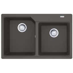 Franke Urban zlewozmywak granitowy 78x50 cm łupkowy szary 114.0716.367