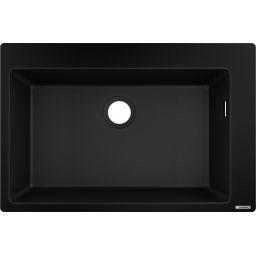 Hansgrohe S 51 zlewozmywak granitowy 77x51 cm grafitowa czerń 43313170