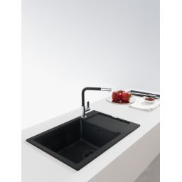 Franke Maris zlewozmywak granitowy 78x50 cm czarny 114.0693.520