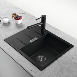 Franke Centro CNG 611-62 GSC zlewozmywak 62x50 cm Fragranite czarny mat 114.0687.313