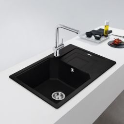 Franke Urban UBG 611-62 GSC zlewozmywak 62x50 cm Fragranite czarny mat 114.0687.268