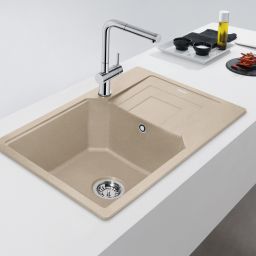 Franke Urban zlewozmywak granitowy 78x50 cm beżowy 114.0687.277