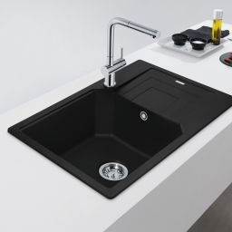 Franke Urban UBG 611-78 XL GSC zlewozmywak 78x50 cm Fragranite czarny mat 114.0687.282