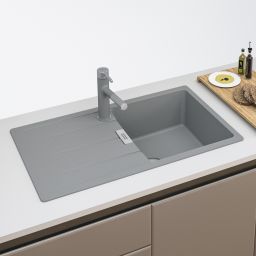 Franke Centro CNG 611-86 GSC zlewozmywak 86x50 cm Fragranite kamienny szary 114.0687.329