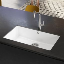 Franke KubusX zlewozmywak ceramiczny 70,5x40 cm biały połysk 126.0738.294