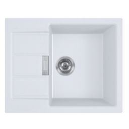 Franke Sirius 2.0 zlewozmywak Tectonite 62x50 cm biały 143.0618.667