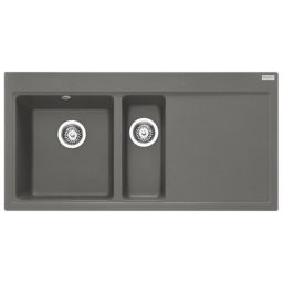 Franke Mythos zlewozmywak granitowy 100x51,5 cm kamienny szary 114.0675.933