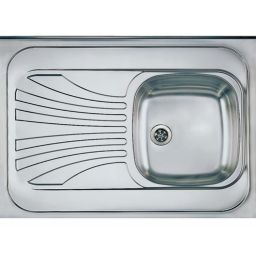 Outlet - Genesis Primal 10 zlewozmywak stalowy 80x60 cm prawy satyna 1009329KF