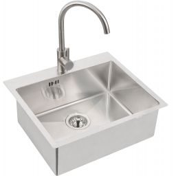 Alveus Concept 10 zlewozmywak 55x48 cm stal satyna 1124382