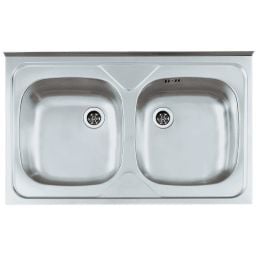 Alveus Primal 40 zlewozmywak 80x50 cm stal satyna 1124506