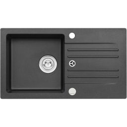 Alveus Foxtrot 130 zlewozmywak 75x42 cm granitowy czarny 9603291