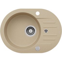 Alveus Cancan zlewozmywak granitowy 58x42 cm beżowy 9654255