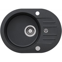 Alveus Foxtrot 40 zlewozmywak 58x42 cm granitowy czarny 9654291