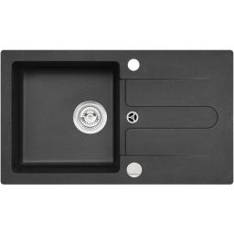 Alveus Cancan 130 zlewozmywak 75x42 cm granitowy czarny 9703391