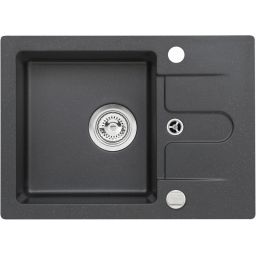 Alveus Cancan zlewozmywak granitowy 58x42 cm czarny 9753391