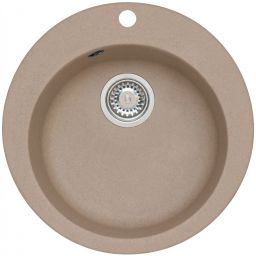 Alveus Boogie 10 zlewozmywak 50,5 cm okrągły granitowy beż 9811055