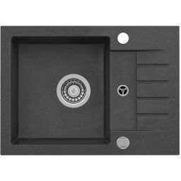 Alveus Amaro zlewozmywak granitowy 58x42 cm czarny 9913391P