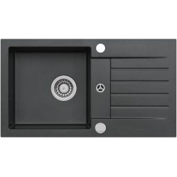 Alveus Amaro 130 zlewozmywak 75x42 cm granitowy czarny 9923391