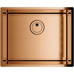 Globalo Exclusive Riwolo 40.1 Copper zlewozmywak stalowy 44x44 cm miedziany RIWOLO_40_1_COPPER