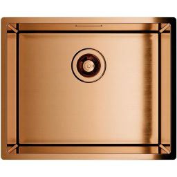 Globalo Exclusive Riwolo 40.1 Copper zlewozmywak stalowy 44x44 cm miedziany RIWOLO_40_1_COPPER