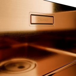 Globalo Exclusive Riwolo 40.1 Copper zlewozmywak stalowy 44x44 cm miedziany RIWOLO_40_1_COPPER