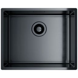 Globalo Exclusive Riwolo 50.1 zlewozmywak stalowy 54x44 cm antracyt RIWOLO_50_1_ANTHRACITE