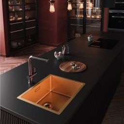 Globalo Exclusive Riwolo 50.1 Copper zlewozmywak stalowy 54x44 cm miedziany RIWOLO_50_1_COPPER