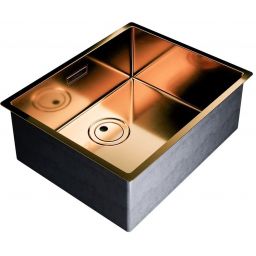 Globalo Exclusive Riwolo 50.1 Copper zlewozmywak stalowy 54x44 cm miedziany RIWOLO_50_1_COPPER