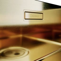 Globalo Exclusive Riwolo zlewozmywak stalowy 54x44 cm złoty RIWOLO_50_1_GOLD