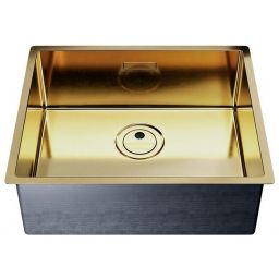 Globalo Exclusive Riwolo zlewozmywak stalowy 54x44 cm złoty RIWOLO_50_1_GOLD