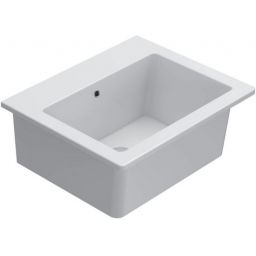 Globo Forty3 umywalka 60x50 cm ścienna prostokątna biała FO063BI