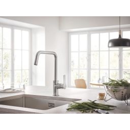 Zestaw Grohe K700 zlewozmywak stalowy 50x40 cm z baterią Minta SmartControl chrom (31574SD1, 31613000)