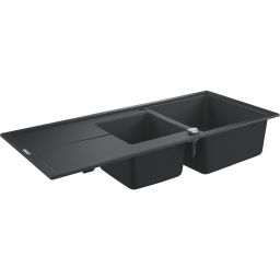Grohe K400 zlewozmywak granitowy 116x50 cm czarny 31643AP0