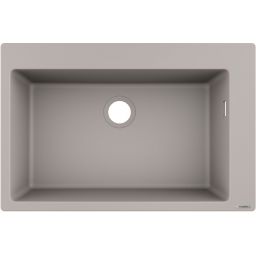 Hansgrohe S 51 zlewozmywak granitowy 77x51 cm szary beton 43313380