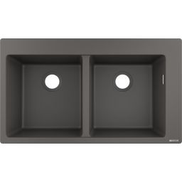 Hansgrohe S 51 zlewozmywak granitowy 88x41,5 cm szary kamień 43316290