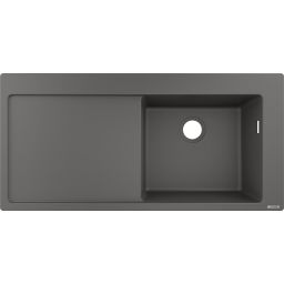 Hansgrohe S 51 zlewozmywak granitowy 74,5x41,5 cm kamienny szary 43314290