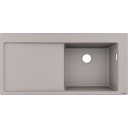 Hansgrohe S 51 zlewozmywak granitowy 74,5x41,5 cm szary beton 43314380