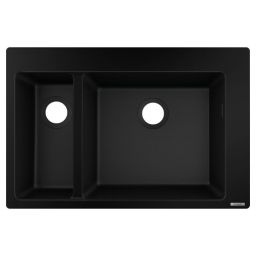 Hansgrohe S51 S510-F635 zlewozmywak 77x51 cm SilaTec grafitowa czerń 43315170