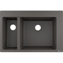 Hansgrohe S51 S510-F635 zlewozmywak granitowy 77x51 cm kamienna szarość 43315290