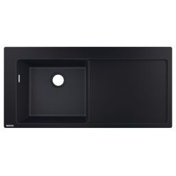 Hansgrohe S51 S5110-F450 zlewozmywak 105x51 cm wpuszczany SilicaTec grafitowa czerń 43330170