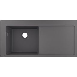 Hansgrohe S 51 zlewozmywak granitowy 105x41,5 cm szary kamień 43330290