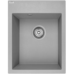 Laveo Monchichi zlewozmywak granitowy 50x39 cm szary SBO510Y