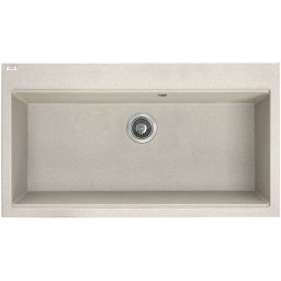 Laveo Tau zlewozmywak granitowy 90x50 cm beżowy SBT4109
