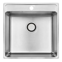 Laveo Besos zlewozmywak stalowy 49x48 cm stal SLB_010T