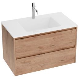 LaVita Tulsa umywalka 81x46,5 cm prostokątna meblowa biała